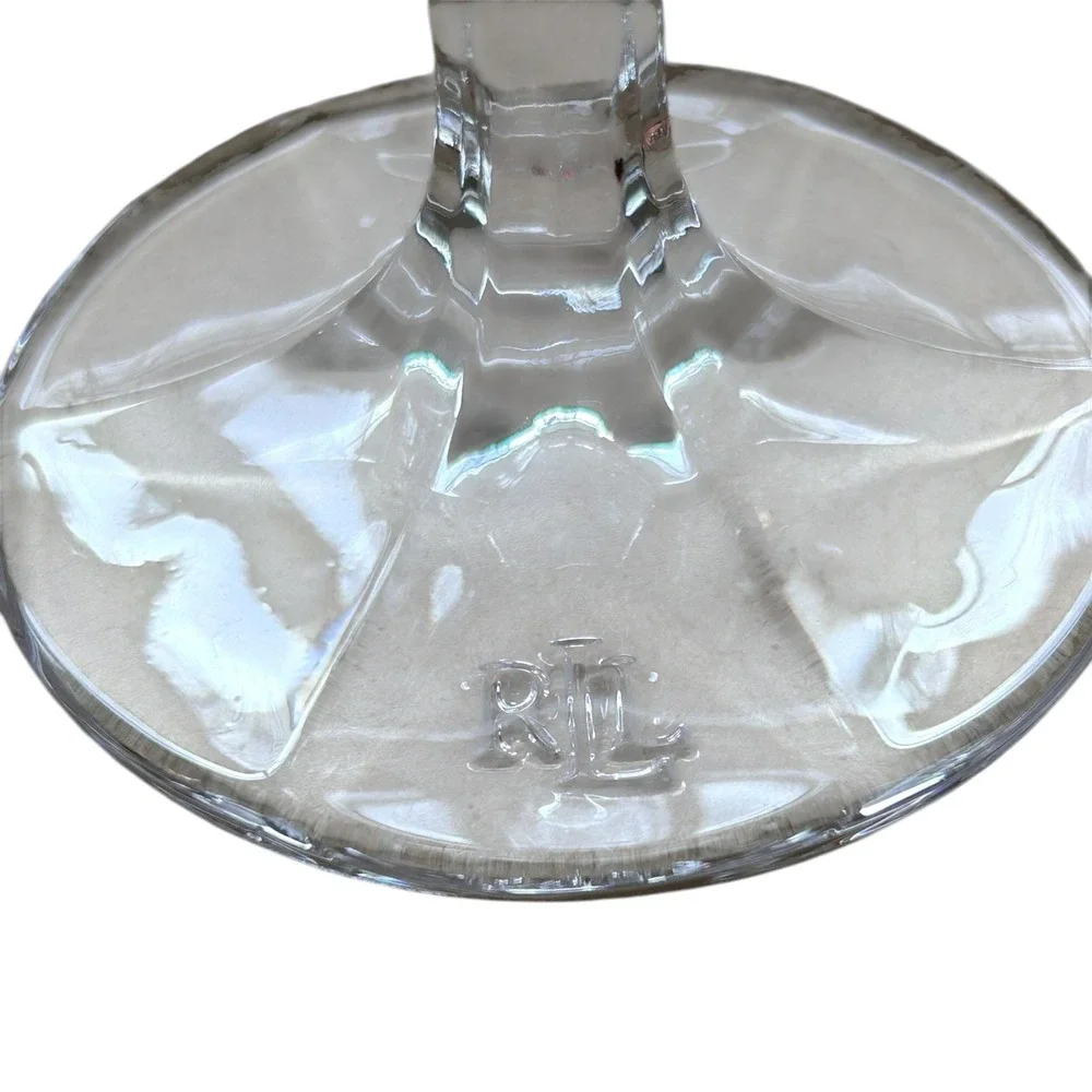 Ralph Lauren Crystal Aston Champagne flutes set of 2